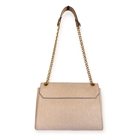 LOUIS VUITTON Empreinte Vavin Neige LV Cream Chain Shoulder Leather +Dust Bag - Picture 5 of 16
